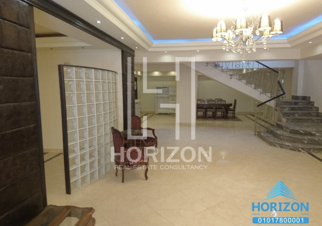 Duplex with garden for rent in West Arabella New Cairo