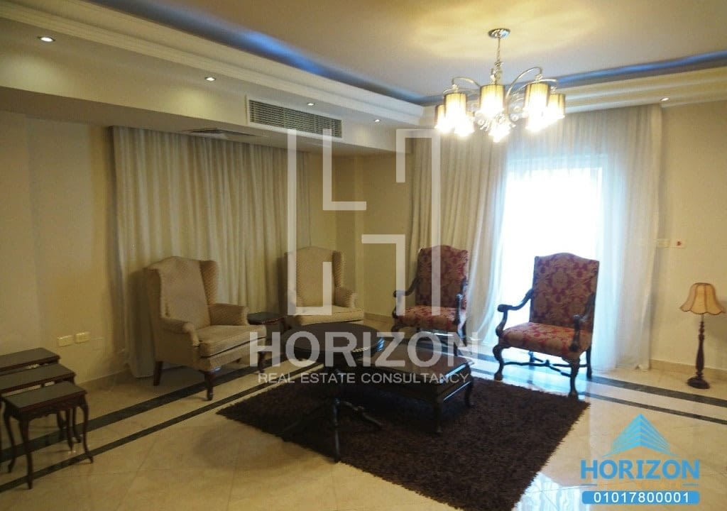 Duplex with garden for rent in West Arabella New Cairo