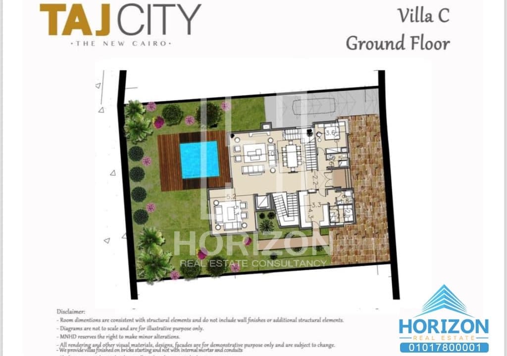 Villa for sale in Taj City New Cairo