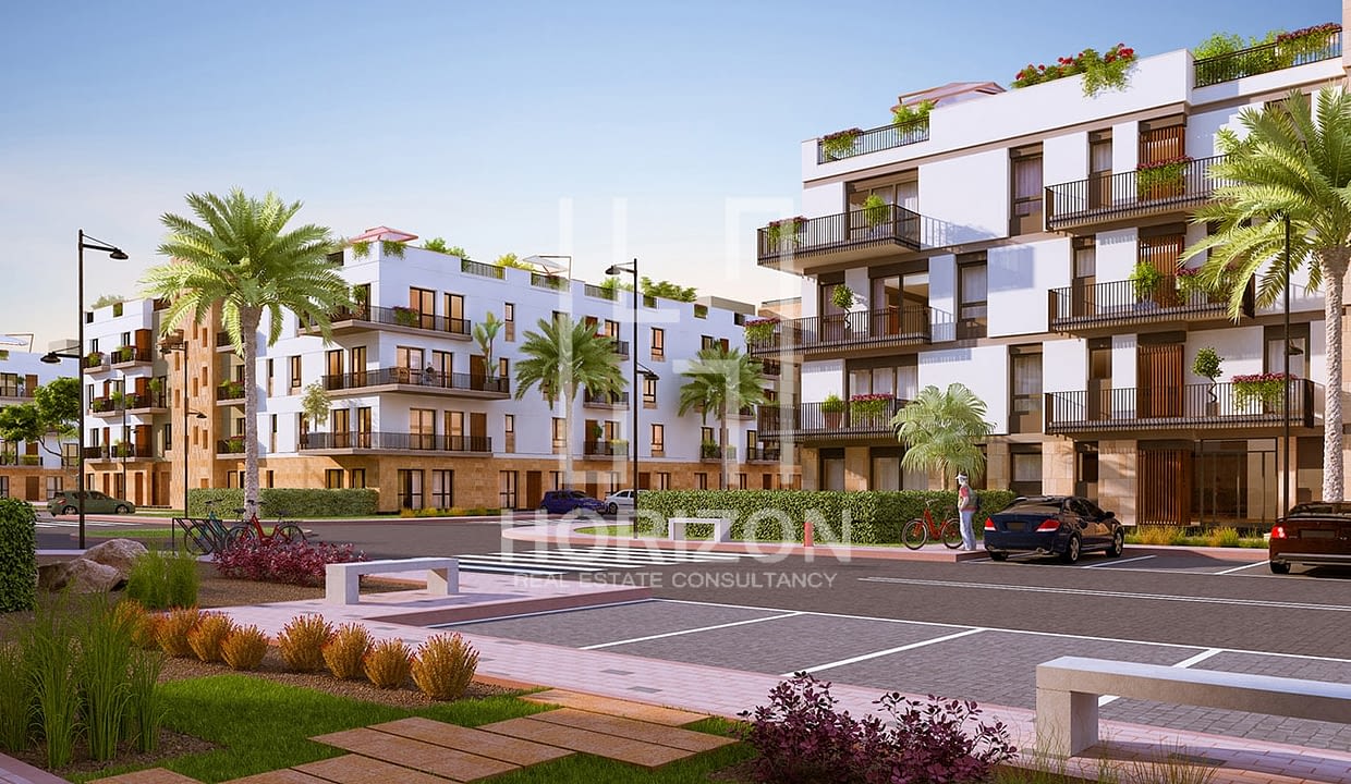 Ground Apartment in Westown Courtyard Sheikh Zayed