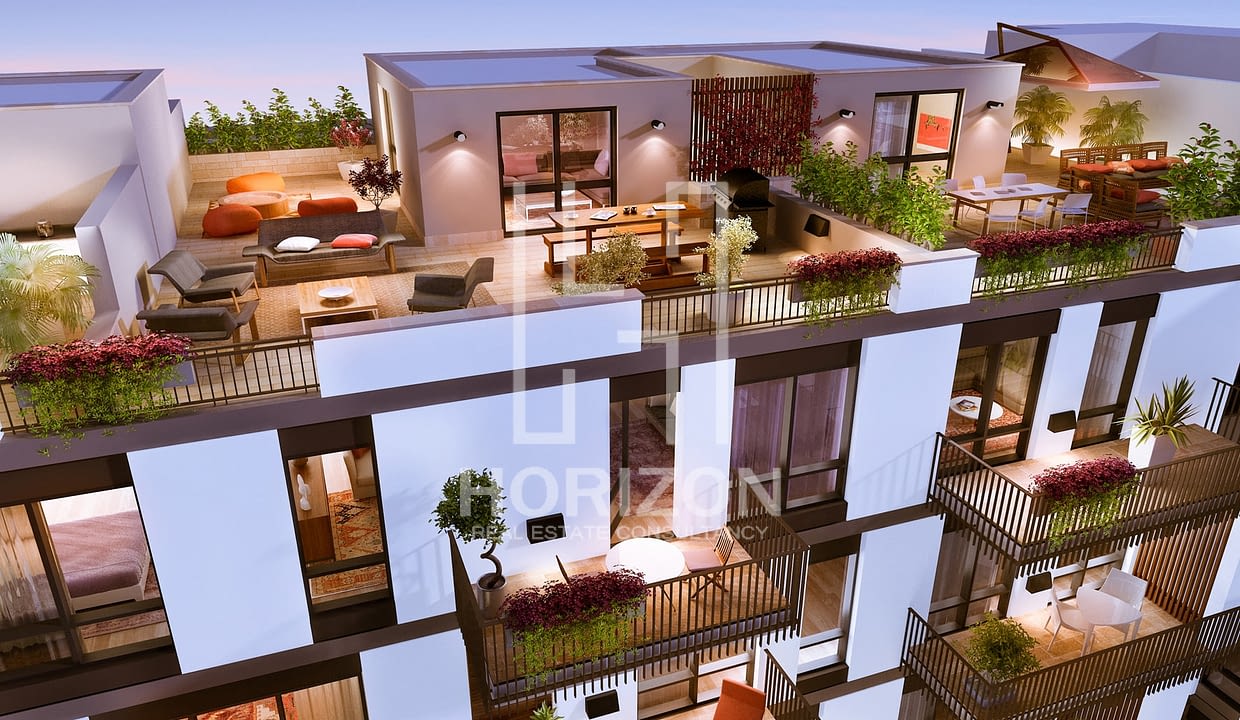 Ground Apartment in Westown Courtyard Sheikh Zayed