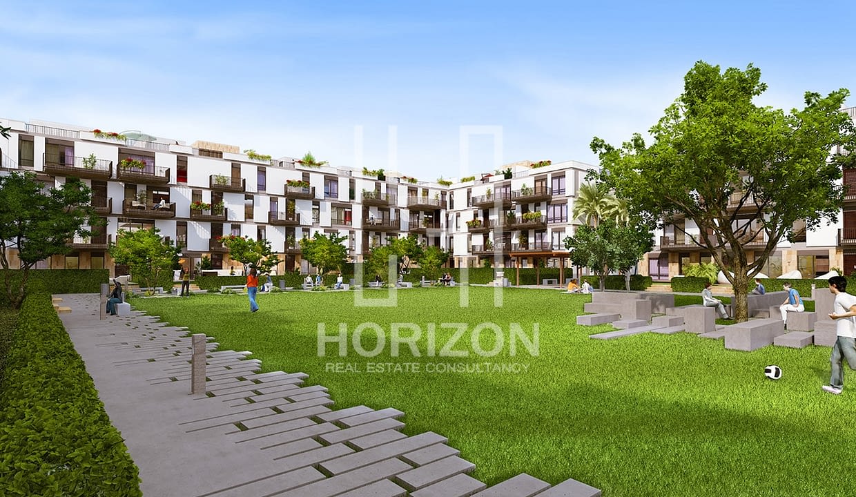 Ground Apartment in Westown Courtyard Sheikh Zayed