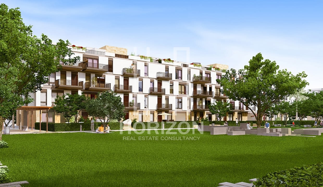 Ground Apartment in Westown Courtyard Sheikh Zayed