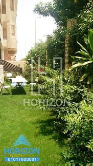 Fully Furnished apartment with garden for rent at Yasmeen  New Cairo