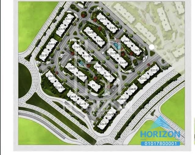 Apartment corner for sale in Aria New Cairo