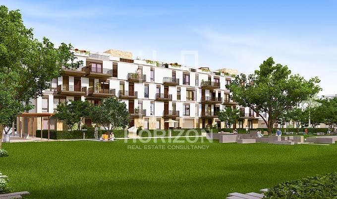Ground Apartment in Westown Courtyard Sheikh Zayed