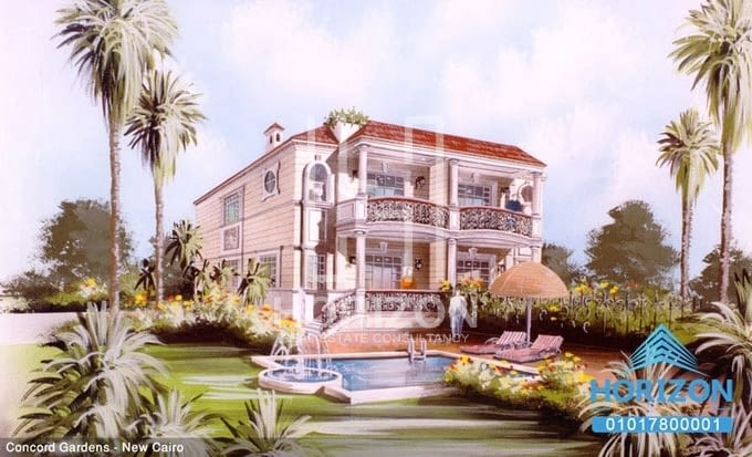 Villa Lagoons view in Concord Gardens New Cairo