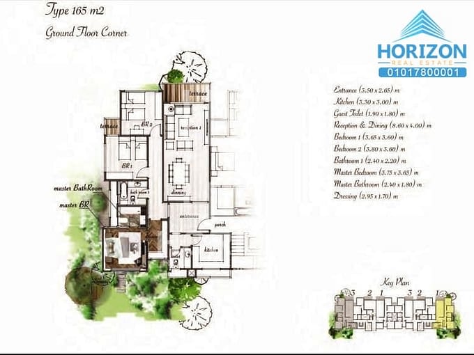 Ground floor corner in Aria El Mostakbal City New Cairo