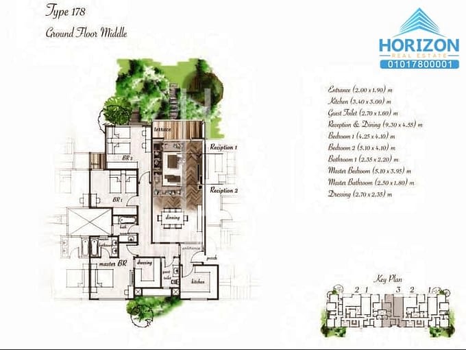 Ground floor middle for sale in Aria El Mostakbal City