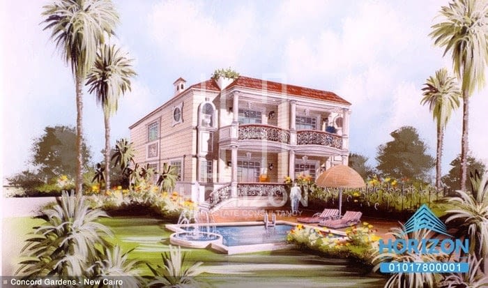 Villa Lagoons view in Concord Gardens New Cairo