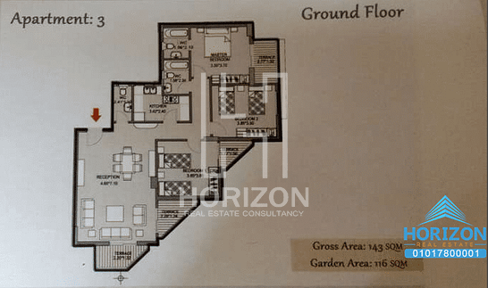 Apartment for sale in Taj City New Cairo