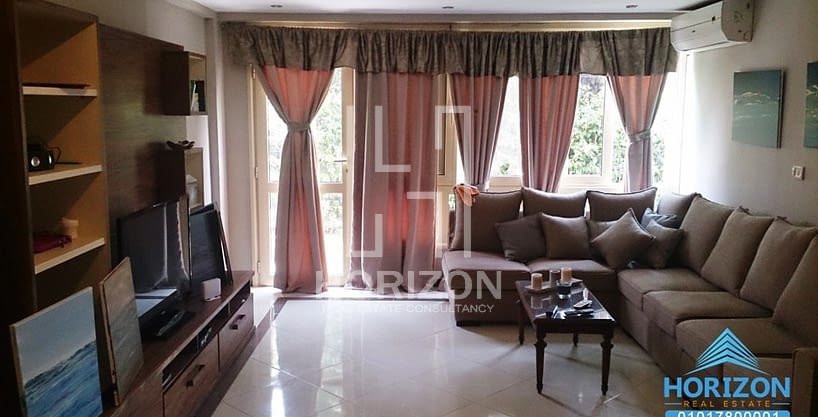 Fully Furnished apartment with garden for rent at Yasmeen New Cairo