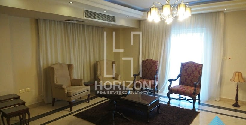 Duplex with garden for rent in West Arabella New Cairo