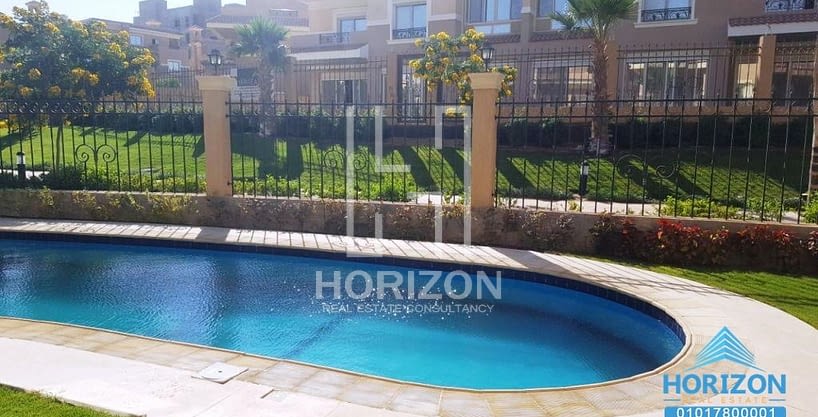 Twin house with swimming pool in Les Rois New Cairo