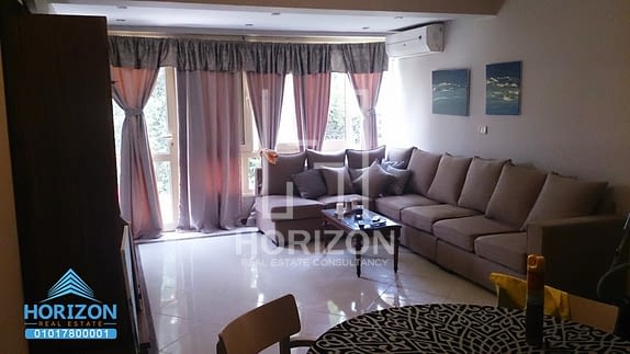 Fully Furnished apartment with garden for rent at Yasmeen  New Cairo