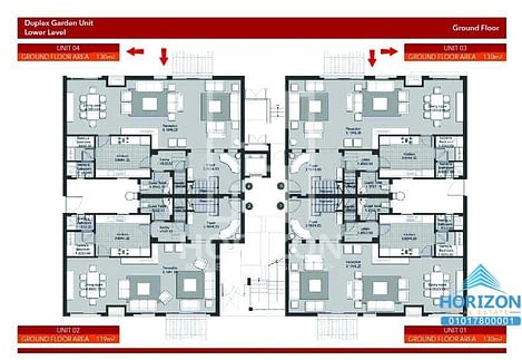 Duplex with garden in Eastown Sodic New Cairo