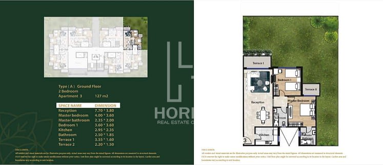 Ground floor for sale in Azadir OUD New Cairo