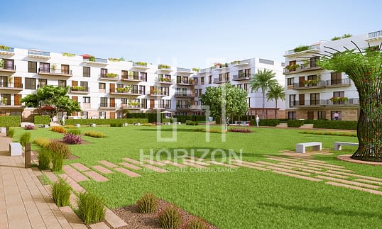 Ground Apartment in Westown Courtyard Sheikh Zayed