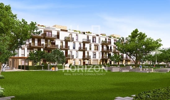 Ground Apartment in Westown Courtyard Sheikh Zayed