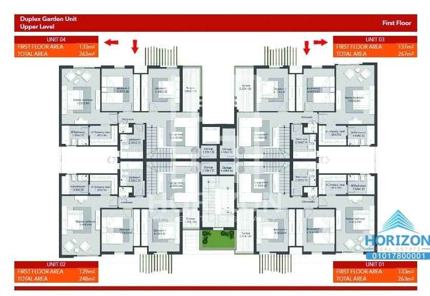 Duplex with garden in Eastown Sodic New Cairo