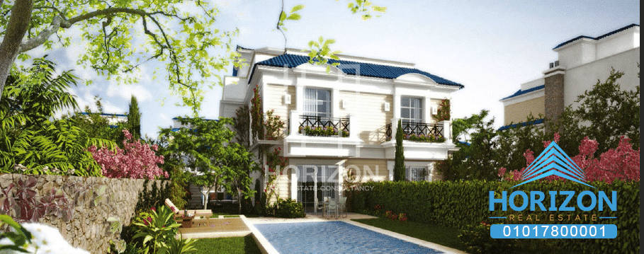 I villa garden in Mountain View Hyde Park New Cairo – Sold